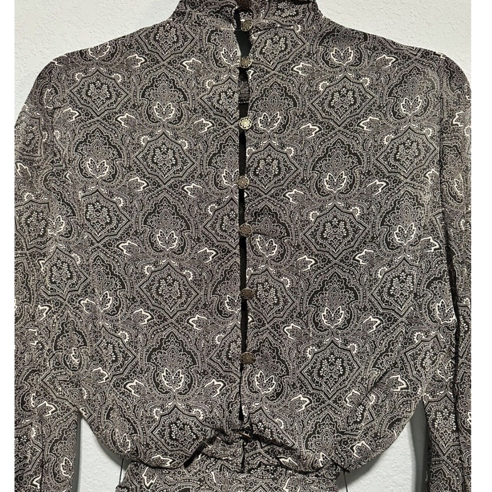 Zara High Neck Printed Dress